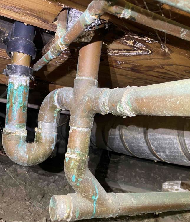 Repiping for old leaky pipes