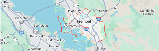 Service Location Fremont Map Image