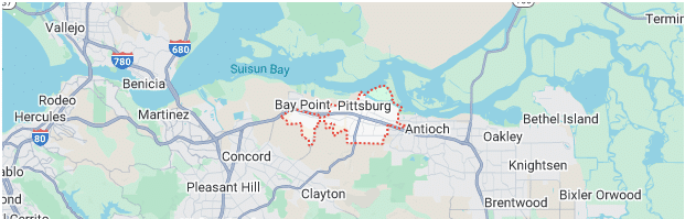 Service Location Pittsburg Map Image