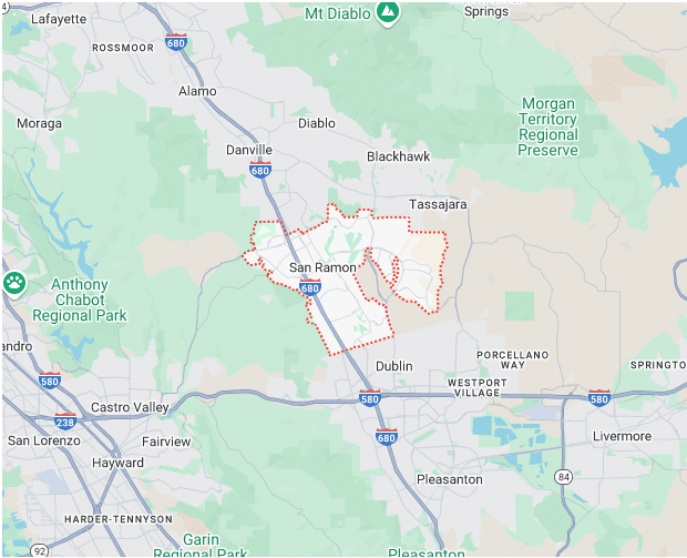 Service Location San Ramon Map Image